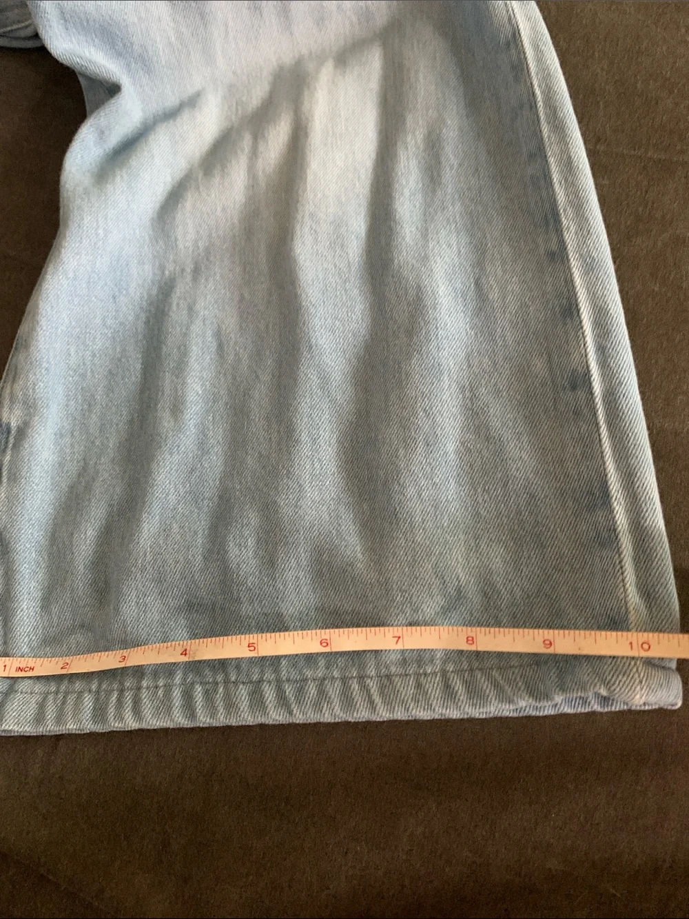 Uniqlo Light Blue Wide-Leg Jeans - Picture 10 of 14